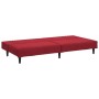 Zweiplätziges Schlafsofa aus Samt in Weinrot. von , Sofas - Ref: Foro24-375931, Preis: 254,26 €, Rabatt: %