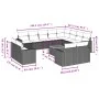 Set de sofás de jardín y cojines 13 pzas ratán sintético negro by , Modular outdoor sofas - Ref: Foro24-3224390, Price: 825,8...