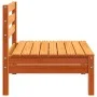 Sofás de jardín sin reposabrazos 4 uds pino macizo marrón cera by , Modular outdoor sofas - Ref: Foro24-838009, Price: 144,43...