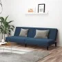 Sofá cama de 2 plazas terciopelo azul by , Sofas - Ref: Foro24-375925, Price: 237,04 €, Discount: %
