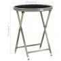 Synthetic rattan and gray tempered glass coffee table 60 cm by vidaXL, Garden tables - Ref: Foro24-46204, Price: 61,64 €, Dis...