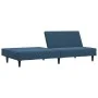 Sofá cama de 2 plazas terciopelo azul by , Sofas - Ref: Foro24-375925, Price: 237,04 €, Discount: %