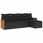 Set de muebles de jardín 5 pzas y cojines ratán sintético negro de , Conjuntos de jardín - Ref: Foro24-3259997, Precio: 324,5...