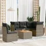 Gartenmöbel-Set, 6-teilig, mit grauen Polstern aus synthetischem Rattan. von , Gartensets - Ref: Foro24-3223645, Preis: 346,7...