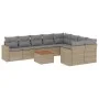 Juego de sofás jardín con cojines beige 10 pzas ratán sintético by , Modular outdoor sofas - Ref: Foro24-3224281, Price: 592,...