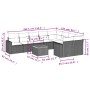 Gartensofa-Set mit 10-teiligen beigen Kissen aus synthetischem Rattan. von , Modulare Sofas für den Außenbereich - Ref: Foro2...