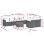 Gartensofa-Set mit 10-teiligen beigen Kissen aus synthetischem Rattan. von , Modulare Sofas für den Außenbereich - Ref: Foro2...