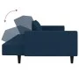 Sofá cama de 2 plazas con dos almohadas terciopelo azul by , Sofas - Ref: Foro24-375815, Price: 275,48 €, Discount: %