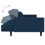 Sofá cama de 2 plazas con dos almohadas terciopelo azul de , Sofás - Ref: Foro24-375815, Precio: 280,32 €, Descuento: %