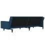 Sofá cama de 2 plazas con dos almohadas terciopelo azul by , Sofas - Ref: Foro24-375815, Price: 275,48 €, Discount: %