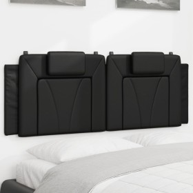 Gepolstertes Bettkopfteil aus schwarzem Kunstleder, 120 cm von , Kopf- und Fußteile - Ref: Foro24-374781, Preis: 56,30 €, Rab...