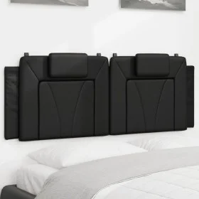 Gepolstertes Bettkopfteil aus schwarzem Kunstleder, 120 cm von , Kopf- und Fußteile - Ref: Foro24-374781, Preis: 55,28 €, Rab...