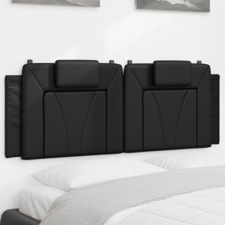 Gepolstertes Bettkopfteil aus schwarzem Kunstleder, 120 cm von , Kopf- und Fußteile - Ref: Foro24-374781, Preis: 56,30 €, Rab...