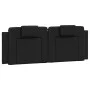 Black synthetic leather padded bed headboard 120 cm by , Headboards and footboards - Ref: Foro24-374781, Price: 55,25 €, Disc...