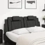 Black synthetic leather padded bed headboard 120 cm by , Headboards and footboards - Ref: Foro24-374781, Price: 55,25 €, Disc...