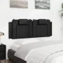 Black synthetic leather padded bed headboard 120 cm by , Headboards and footboards - Ref: Foro24-374781, Price: 55,25 €, Disc...