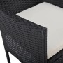 Sillas de jardín 2 unidades ratán sintético negro by vidaXL, Garden chairs - Ref: Foro24-46179, Price: 124,23 €, Discount: %