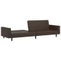 Sofá cama de 2 plazas cuero sintético marrón by , Sofas - Ref: Foro24-375952, Price: 255,08 €, Discount: %
