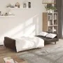 Sofá cama de 2 plazas cuero sintético marrón by , Sofas - Ref: Foro24-375952, Price: 255,08 €, Discount: %