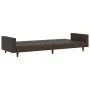 Sofá cama de 2 plazas cuero sintético marrón by , Sofas - Ref: Foro24-375952, Price: 255,08 €, Discount: %