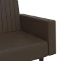 Sofá cama de 2 plazas cuero sintético marrón by , Sofas - Ref: Foro24-375952, Price: 255,08 €, Discount: %