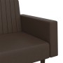 Zweiplätziges Schlafsofa aus braunem Kunstleder von , Sofas - Ref: Foro24-375952, Preis: 269,26 €, Rabatt: %