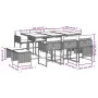 Set comedor de jardín 11 pzas con cojines ratán sintético beige de , Conjuntos de jardín - Ref: Foro24-3211332, Precio: 531,4...