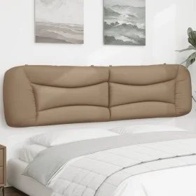 Padded headboard in synthetic cappuccino leather, 200 cm. by , Headboards and footboards - Ref: Foro24-374627, Price: 61,24 €...