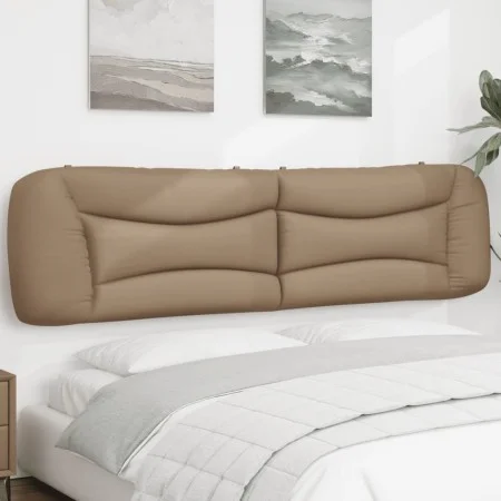 Gepolstertes Kopfteil aus synthetischem Capuccino-Leder, 200 cm. von , Kopf- und Fußteile - Ref: Foro24-374627, Preis: 61,24 ...