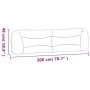 Padded headboard in synthetic cappuccino leather, 200 cm. by , Headboards and footboards - Ref: Foro24-374627, Price: 61,24 €...