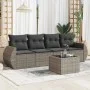 Juego de sofás jardín con cojines 5 pzas ratán sintético gris by , Garden sets - Ref: Foro24-3253427, Price: 324,55 €, Discou...
