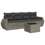 Juego de sofás jardín con cojines 5 pzas ratán sintético gris by , Garden sets - Ref: Foro24-3253427, Price: 324,55 €, Discou...