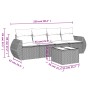 Juego de sofás jardín con cojines 5 pzas ratán sintético gris by , Garden sets - Ref: Foro24-3253427, Price: 324,35 €, Discou...