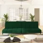 Zweiplätziges Schlafsofa aus dunkelgrünem Samtstoff von , Sofas - Ref: Foro24-375876, Preis: 263,61 €, Rabatt: %