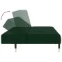 Zweiplätziges Schlafsofa aus dunkelgrünem Samtstoff von , Sofas - Ref: Foro24-375876, Preis: 263,61 €, Rabatt: %