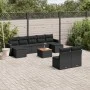 Set de sofás de jardín 10 pzas cojines ratán sintético negro by , Modular outdoor sofas - Ref: Foro24-3224319, Price: 547,17 ...