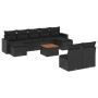 Set de sofás de jardín 10 pzas cojines ratán sintético negro by , Modular outdoor sofas - Ref: Foro24-3224319, Price: 545,01 ...