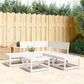 Gartensitzgruppe 5-teilig Massivholz Kiefer Weiß von , Gartensets - Ref: Foro24-3216956, Preis: 387,54 €, Rabatt: %