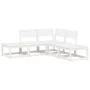 Gartensitzgruppe 5-teilig Massivholz Kiefer Weiß von , Gartensets - Ref: Foro24-3216956, Preis: 387,54 €, Rabatt: %
