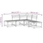 Gartensitzgruppe 5-teilig Massivholz Kiefer Weiß von , Gartensets - Ref: Foro24-3216956, Preis: 387,54 €, Rabatt: %