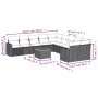 Set de sofás de jardín 11 pzas y cojines ratán sintético negro by , Modular outdoor sofas - Ref: Foro24-3224312, Price: 696,7...