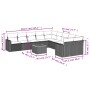 Set de sofás de jardín 11 pzas y cojines ratán sintético negro by , Modular outdoor sofas - Ref: Foro24-3224312, Price: 678,8...