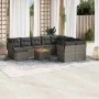 Set de sofás de jardín 11 pzas y cojines ratán sintético gris by , Garden sets - Ref: Foro24-3223974, Price: 614,16 €, Discou...
