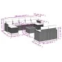 Set de sofás de jardín 10 pzas con cojines ratán sintético gris by , Modular outdoor sofas - Ref: Foro24-3224338, Price: 555,...