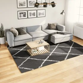 Moderne schwarze und cremefarbene Langflor-Teppich 200x280 cm. von , Teppiche - Ref: Foro24-375415, Preis: 92,13 €, Rabatt: %