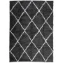 Alfombra de pelo largo moderna negro y crema 200x280 cm de , Alfombras - Ref: Foro24-375415, Precio: 92,13 €, Descuento: %