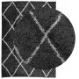 Alfombra de pelo largo moderna negro y crema 200x280 cm de , Alfombras - Ref: Foro24-375415, Precio: 92,13 €, Descuento: %