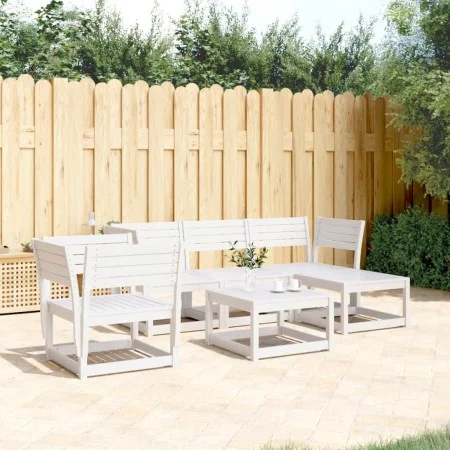 Gartensitzgruppe 5-teilig Massivholz Kiefer Weiß von , Gartensets - Ref: Foro24-3216916, Preis: 473,53 €, Rabatt: %