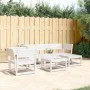 Gartensitzgruppe 5-teilig Massivholz Kiefer Weiß von , Gartensets - Ref: Foro24-3216916, Preis: 473,53 €, Rabatt: %