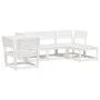 Gartensitzgruppe 5-teilig Massivholz Kiefer Weiß von , Gartensets - Ref: Foro24-3216916, Preis: 473,53 €, Rabatt: %